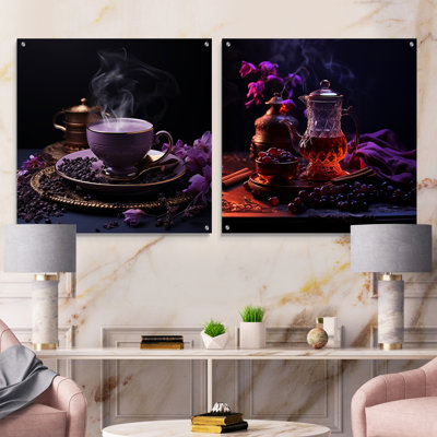 Arabian Aromes Tea Fusion - ensemble de 2 verres muraux en acrylique