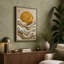 Sun Above Waves Japandi - Wrapped Canvas-1321172970-1321172971