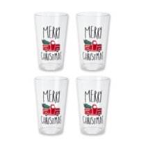 The Holiday Aisle® Thomason 4 - Piece 15oz. Glass Drinking Glass Glassware  Set