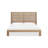 Solid Oak Slatted Platform Bed In Blonde-106910205