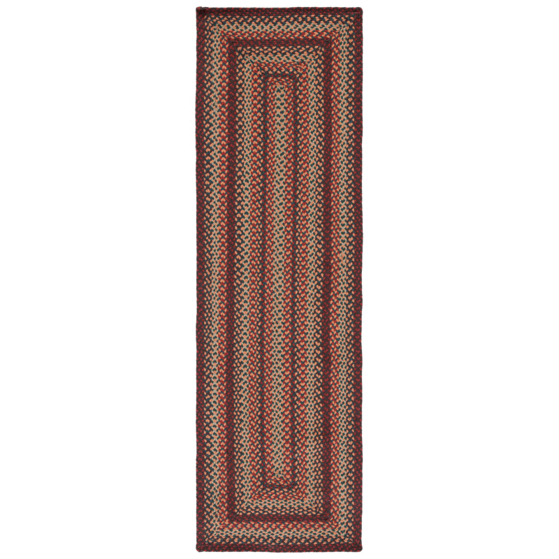Halimat Flat Weave 0.92 Cotton 0.08 Others Geometric Rug, Runner 2'3" x 8'