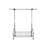 Chrome Metal Clothes Rack Extendable Bar