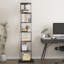 Bibliothèque rotative à 6 niveaux, support de plancher avec plaque en acrylique et base anti-arrachement-583805740