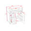 Meuble-lavabo de salle de bain avec lavabo en céramique, 2 tiroirs, tablettes réglables et armoire de rangement-2058589635