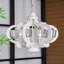 Luminaire suspendu en bois de style campagnard à 6 lumières Chandelier-2066116855