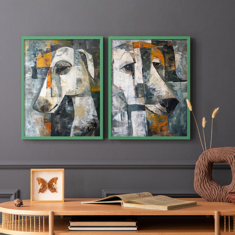 ANIMALS Series CXIX - reproduction encadrée de qualité supérieure - prête à être accrochée - aucun clou requis - aucun clou requis