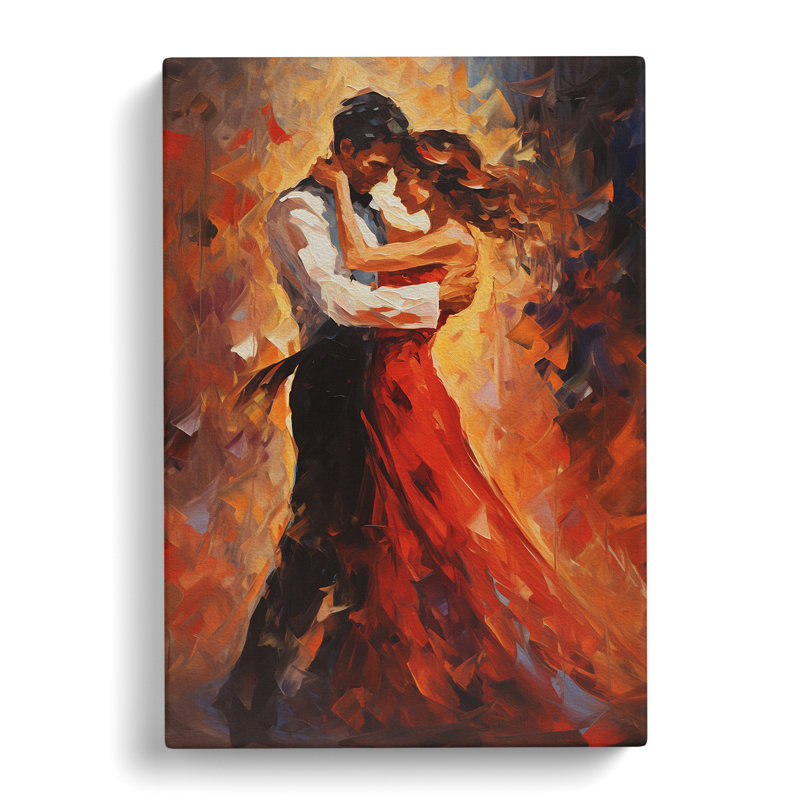 Ballroom Dancing Expressionism - Wrapped Canvas, 60cm H x 40cm W x 3cm D