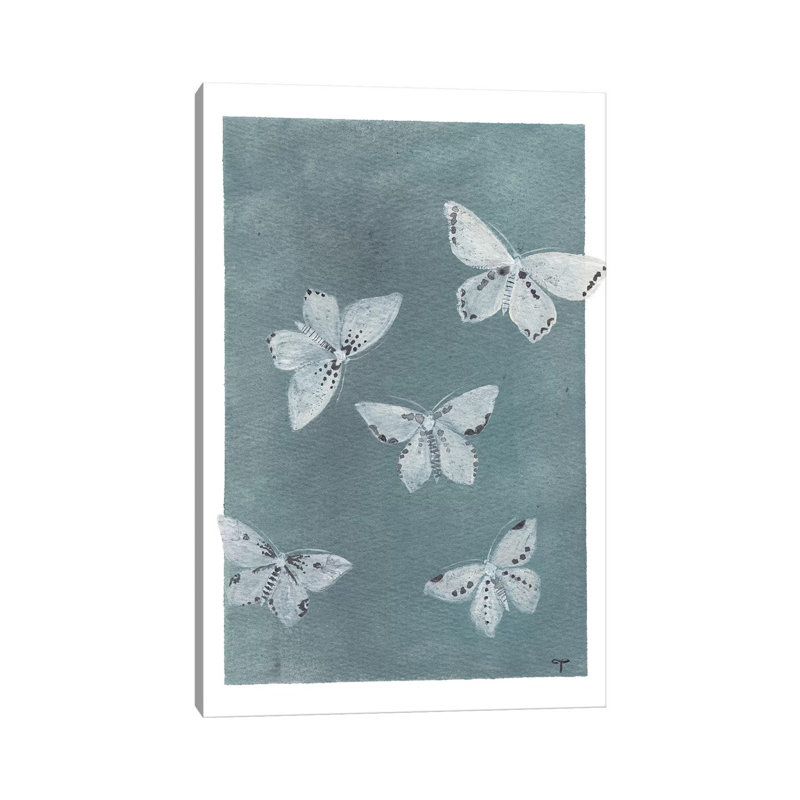 Midnight Butterflies by CreatingTaryn - Wrapped Canvas Print, 152.5 cm H x 101.5 cm W