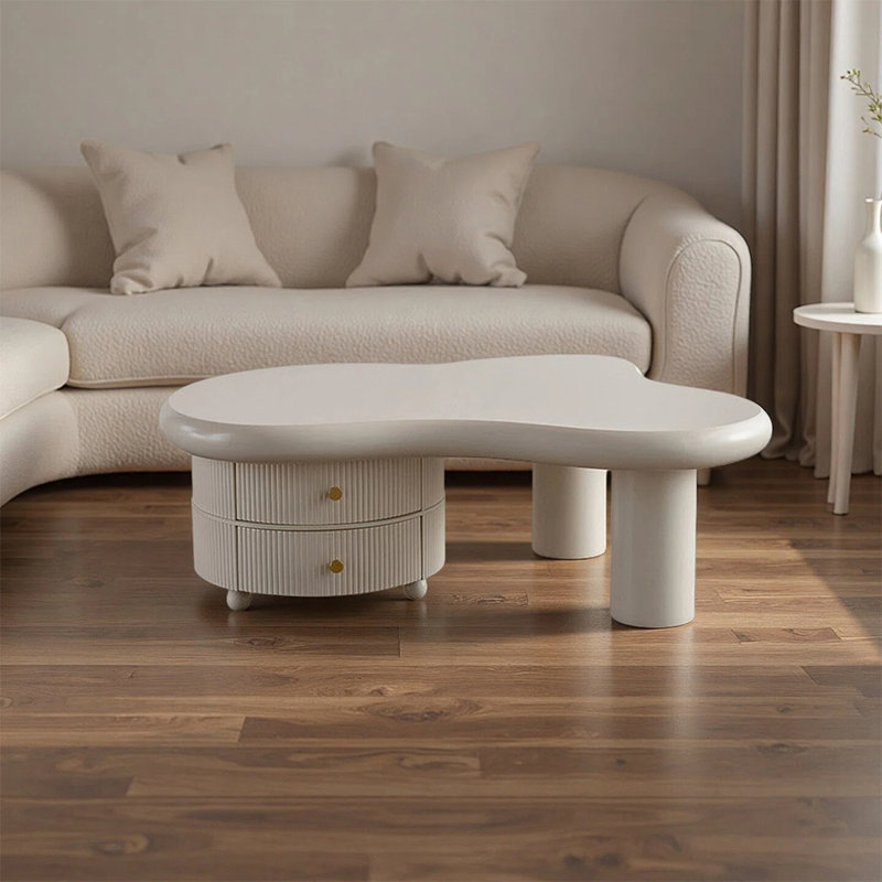 Table basse simple et tendance avec tiroirs