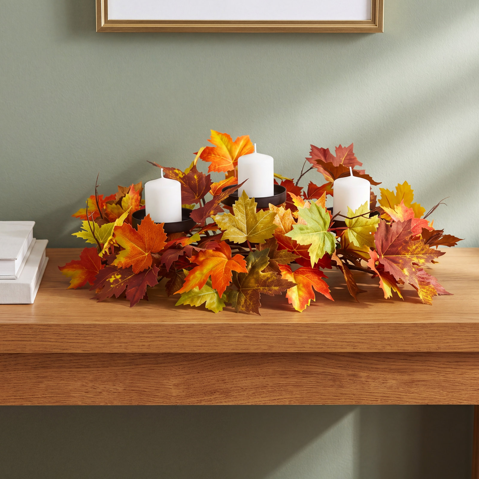 Maple Leaf Candelabrum Arrangement