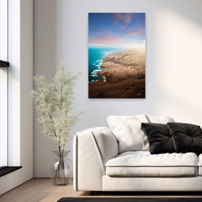 Hawaiian Shoreline Coastal Blue Aqua Birds Eye View