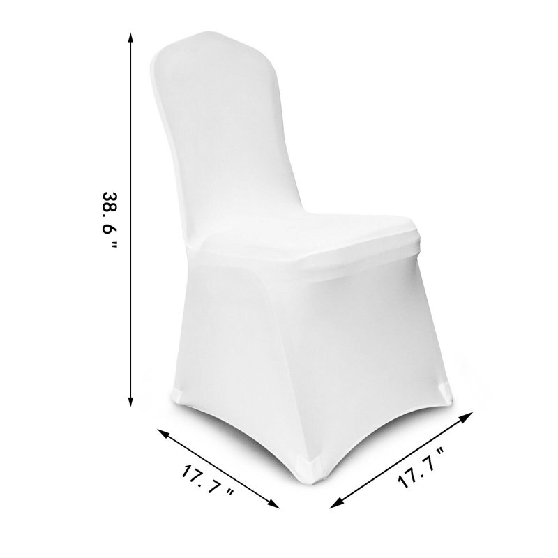 Polyester Box Cushion Dining Chair Slipcover