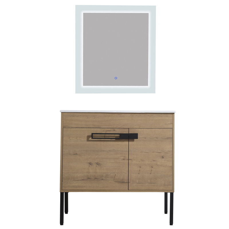 35.98'' Single Bathroom Vanity Base Only
