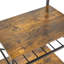 Kitchen Baker's Rack, Microwave Oven Stand With Storage Shelves, Industrial Coffee Bar Station, With Adjustable Wine Holders And S-Hooks, Metal Frame-362139675