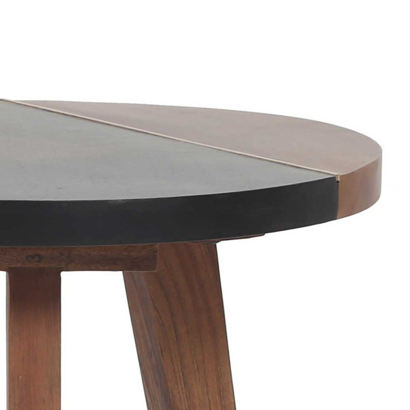 Caspian - Table de bout d'appoint ronde - Brun
