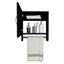 Armoire à pharmacie à miroir H 19,7 po x l 17,7 po, blanc, porte-serviettes, deux tablettes intérieures, articles essentiels pour la salle de bain et la cuisine, armoire pratique avec grande largeur, tablettes pour la cuisine, économiseur d'espace fonctionnel-531901164