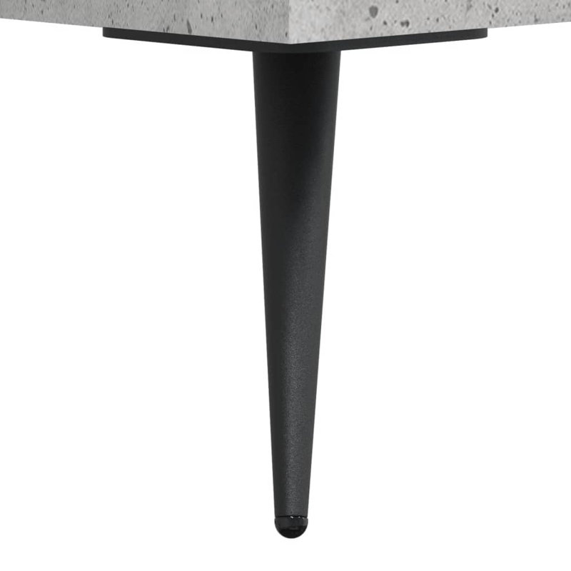 Arnardo 40cm W Manufactured Wood Bedside Table, Concrete Grey