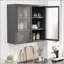 Armoire murale polyvalente avec tablettes réglables pour différentes pièces