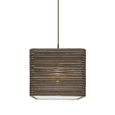 Luminaire suspendu carré à 1 lumières unique Mortola