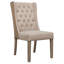 Diana 2-Toned Oatmeal Linen And Jute Dining Chair