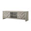 Meuble télé Velz, 2 portes à chevrons, tablettes ouvertes, beige-115291568