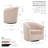 Coeur Velvet Swivel Barrel Chair-1557877589
