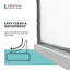 Porte de douche semi-sans cadre B 55 pi x H 67 po Lese-42575813-42575814