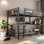 Space-saving Full Loft Bed, Metal Frame With Desk And Storage For Modern Living