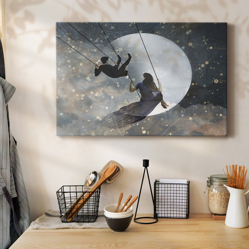 Celestial Love II-Gallery Wrapped Canvas, 32" H x 48" W