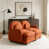 Orange+2Seat+2Ottoman