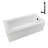 Streamline 60 in. x 30 in. Acrylic Right-Hand Drain Alcove Bathtub in Glossy White With External Drain-101699350