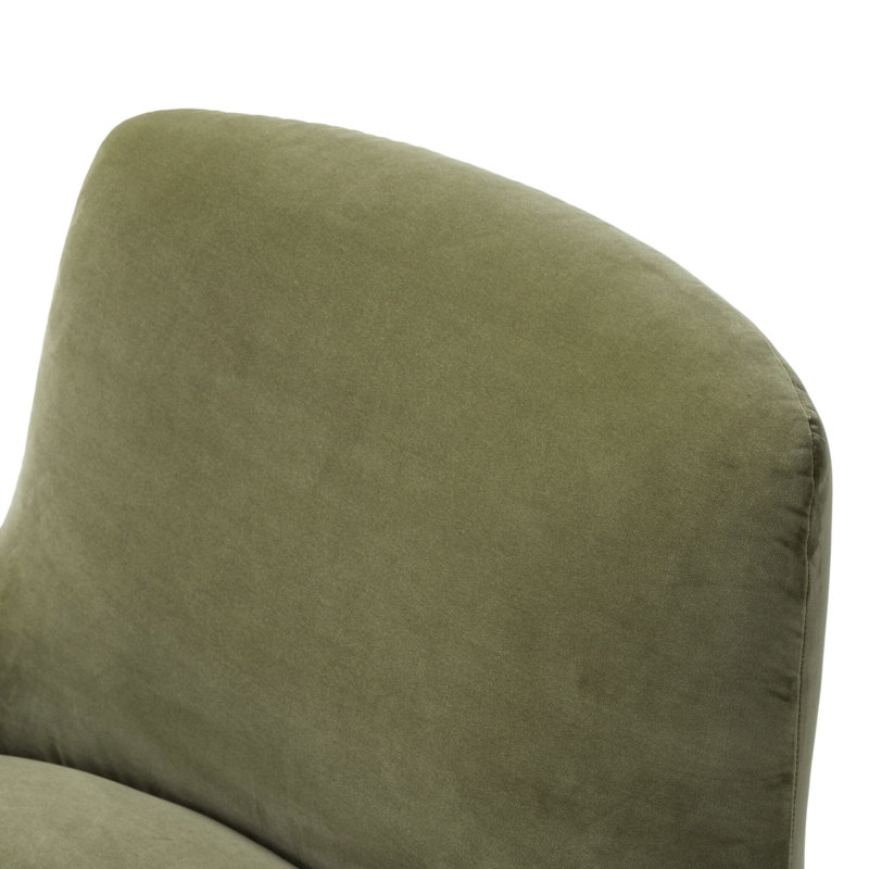 Reed Swivel Armchair, Sapphire Sage Polyester Blend