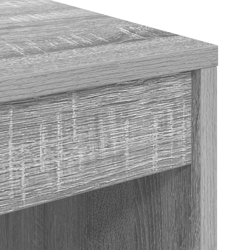 Writing Desk Particle Board 76 Cm, 76cm H x 70cm W x 50cm D, Grey Sonoma
