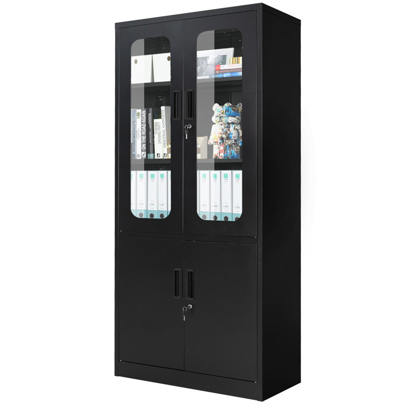 Armoire de rangement à 5 tablettes Daniale, Noir