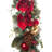 9 ft. Artificial Christmas Garland with Lights - Red Magnolia