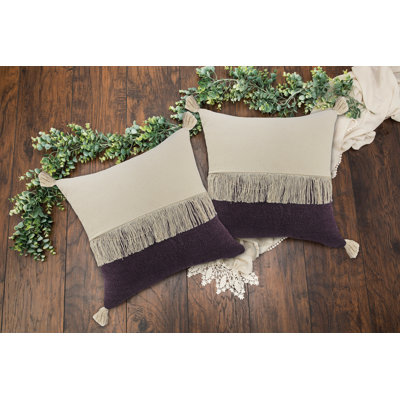 Ensemble de housse de coussin décoratif 100% coton Waylen