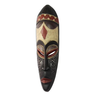 Décoration murale masque en bois «Hail to the Chief»