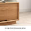 Table basse simple de couleur bois-110574610