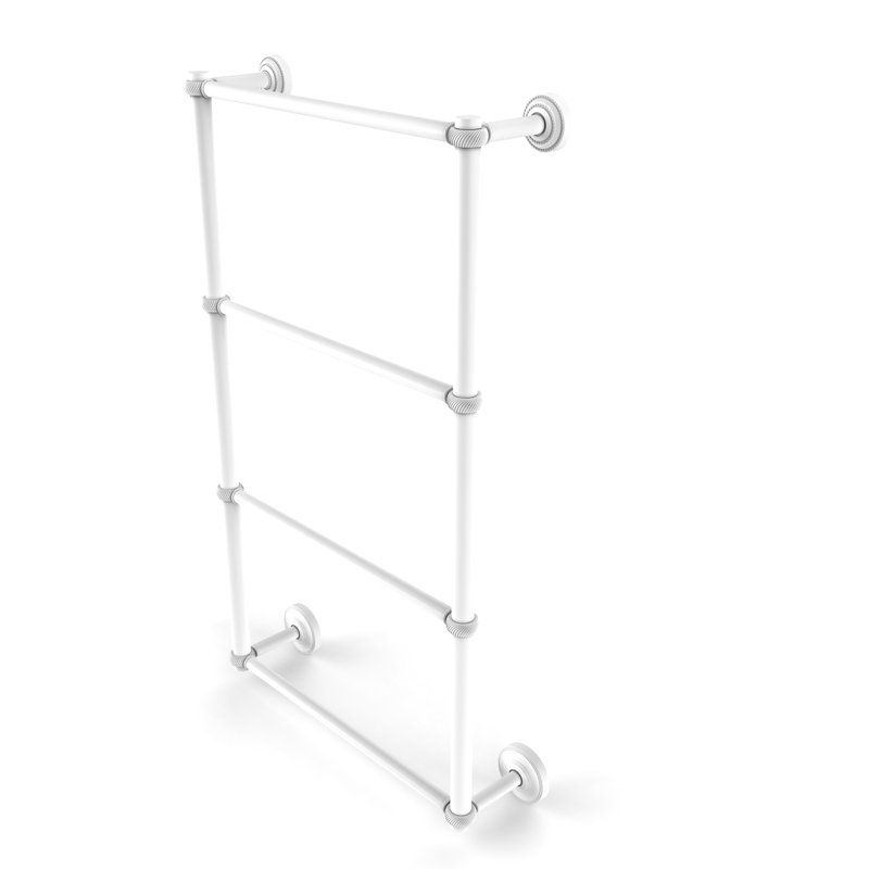 Porte-serviettes mural Leamore, H 36 po x l 34 po x P 5,3 po, Blanc mat