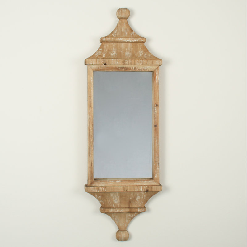 Crowe Wood Flat Wall Mirror