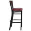Tabouret de bar en métal à dossier carré 4 pièces Prompton Hercules Series-1444192940-1436301083