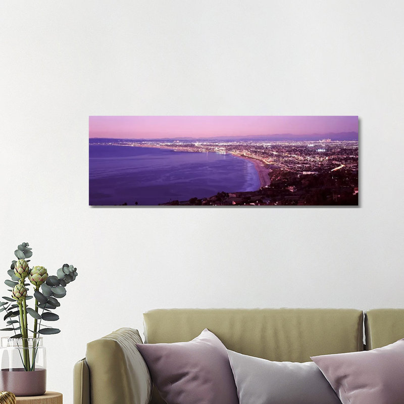 View Of Los Angeles Downtown, California, USA by Panoramic Images - Wrapped Canvas Panoramic Print