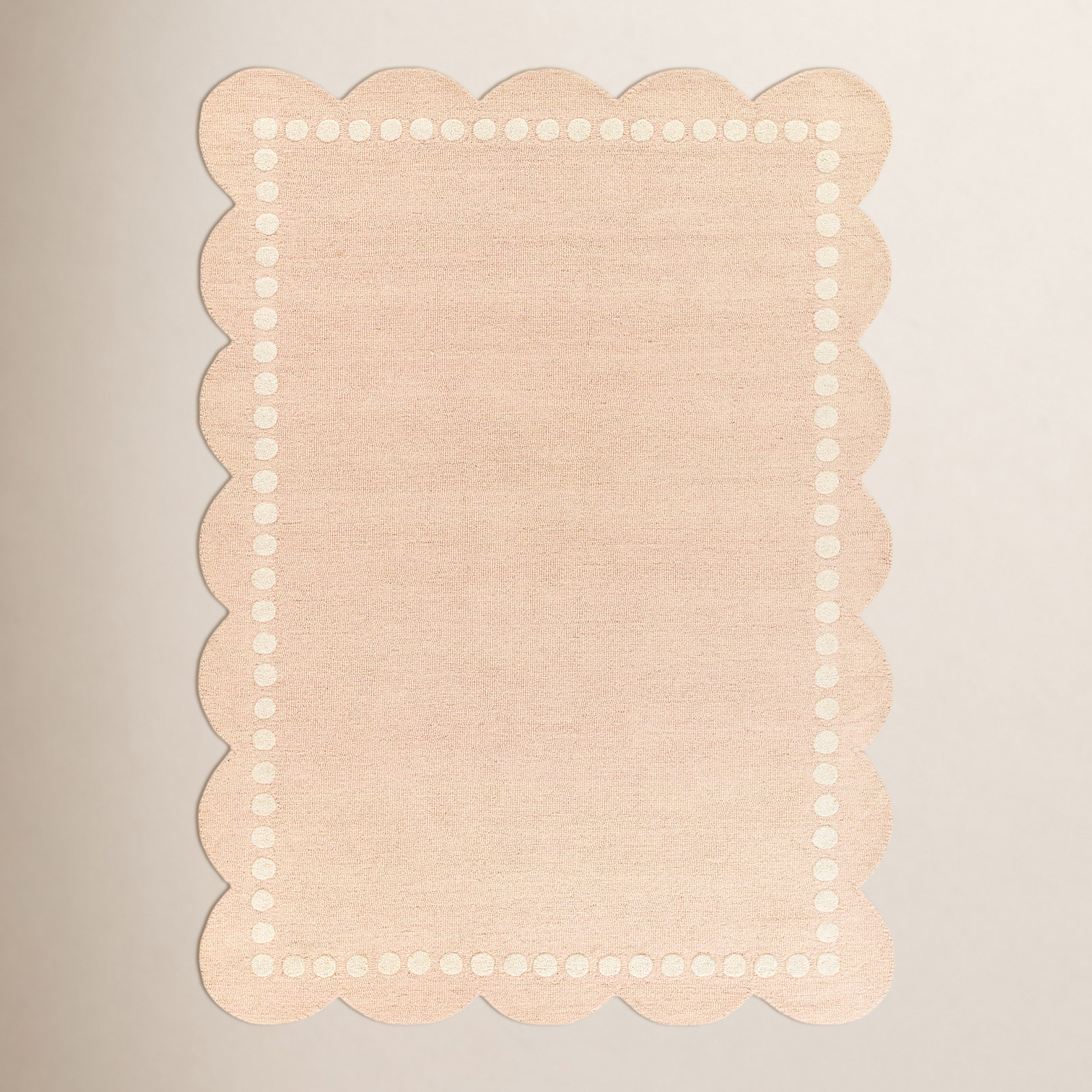 Lola Pink Hand-Tufted Wool Rug, Rectangle 2' x 3'