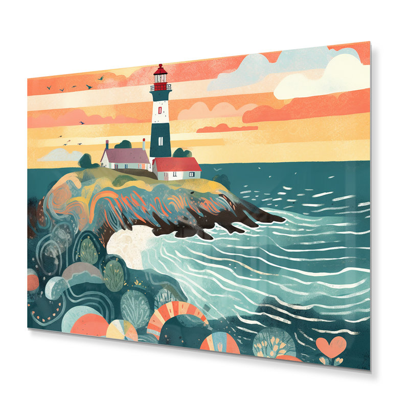 Phare côtier IV, H 12 po x l 20 po x P 1 po