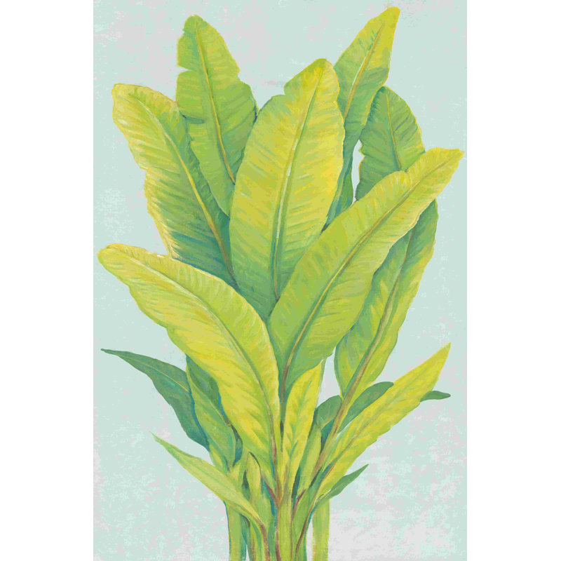 Chartreuse feuillage tropical I, H 18 po x l 12 po