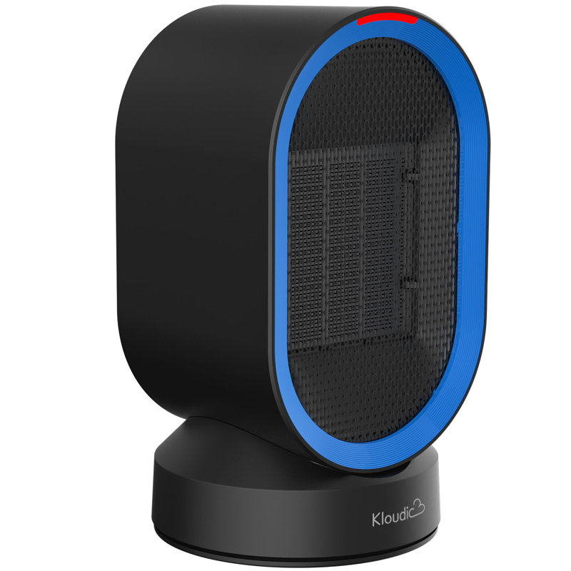 Kloudic 600 Watt 0.9 BTU Electric High Efficiency Space Heater with Adjustable Thermostat