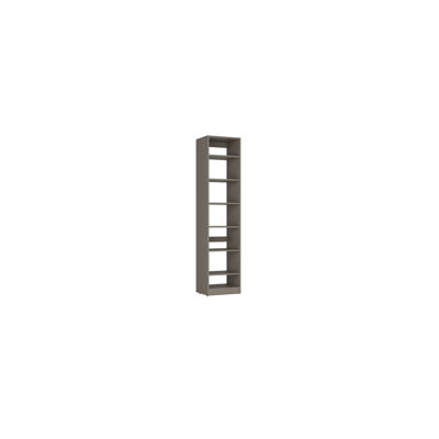 Module For A Closet System With 6 Shelves – 84"18"16" - Gray