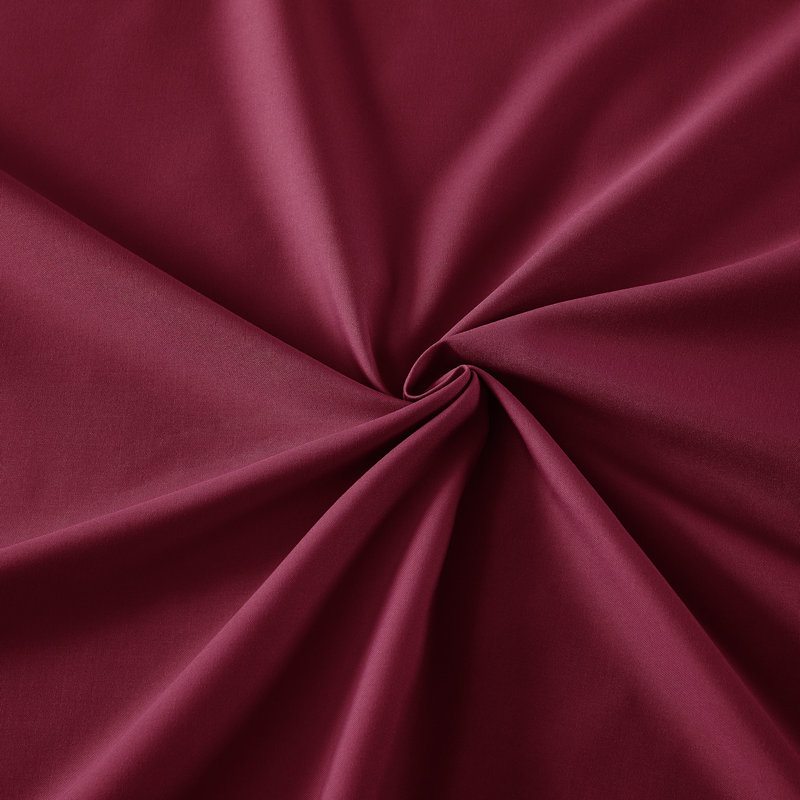 Ultra Soft Microfiber Deep Pocket Single Fitted Sheet, Burgundy, Twin  Fitted Sheet