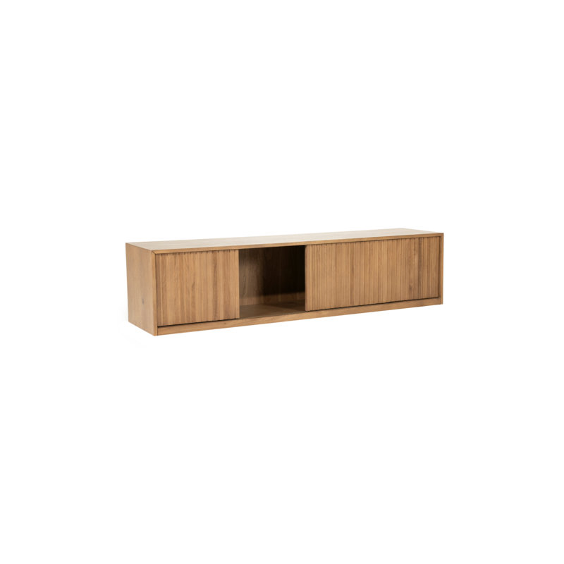 Milo Media Unit S, Brown, 17"H x 71"L x 17"W
