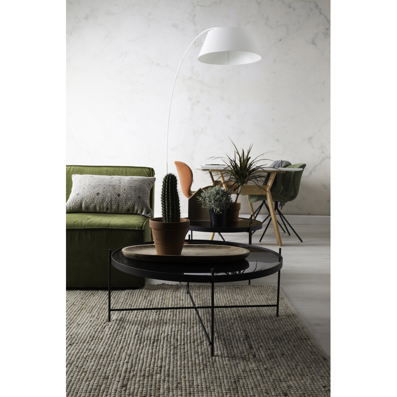 Arched Floor Lamp, White, White